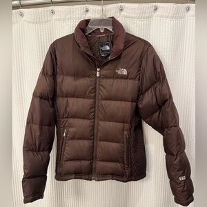 The North Face Chocolate Quilted Jacket, Women Size Medium